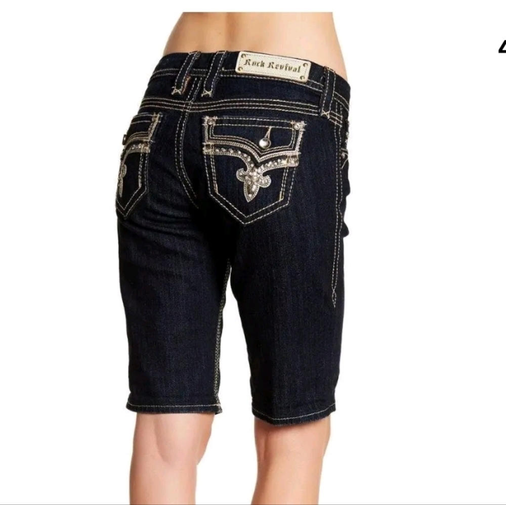 Rock Revival Mid-Rise Betty Bermuda Shorts